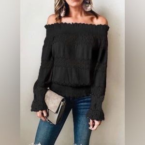 Lace Off the Shoulder Blouse